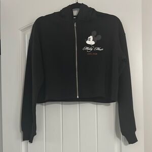 Black Mickey Mouse Zip-Up Hoodie size 16/18Y